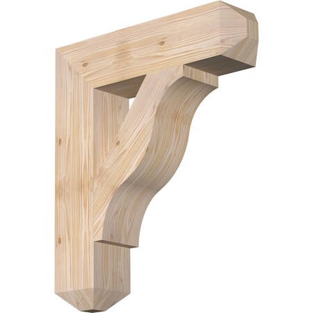 Ekena Millwork Funston Craftsman Smooth Bracket, Douglas Fir, 5 1/2"W x 24"D x 28"H BKT06X24X28FST04SDF